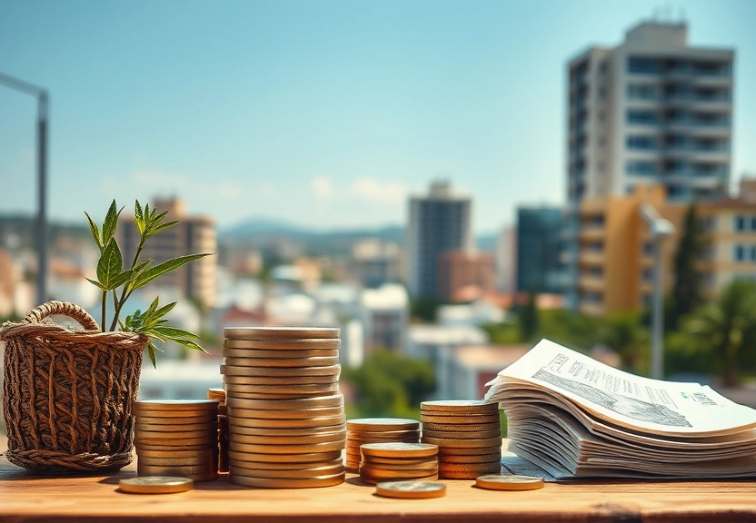 Representação visual: viagens e finanças