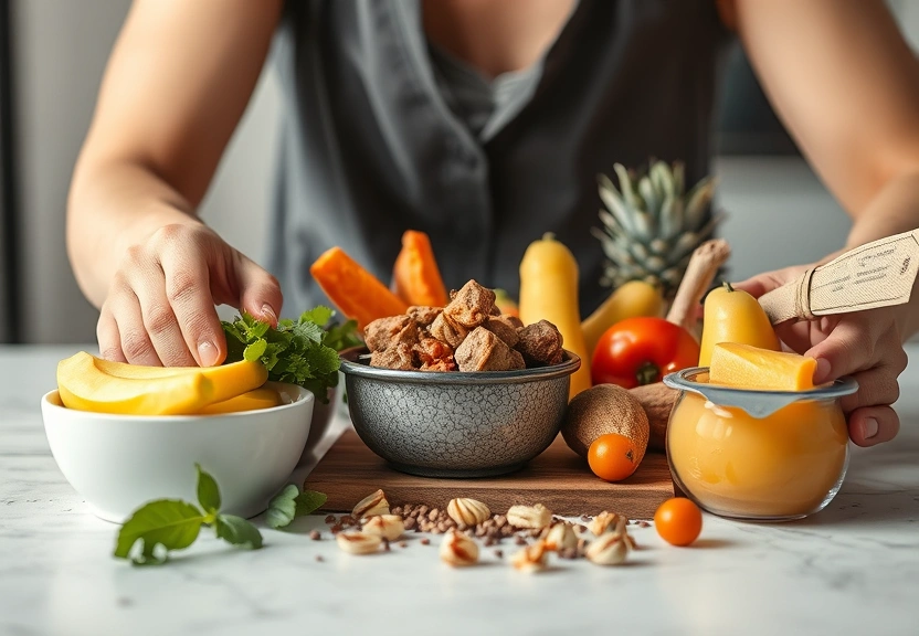 Representação visual: alimentação e execícios físicos