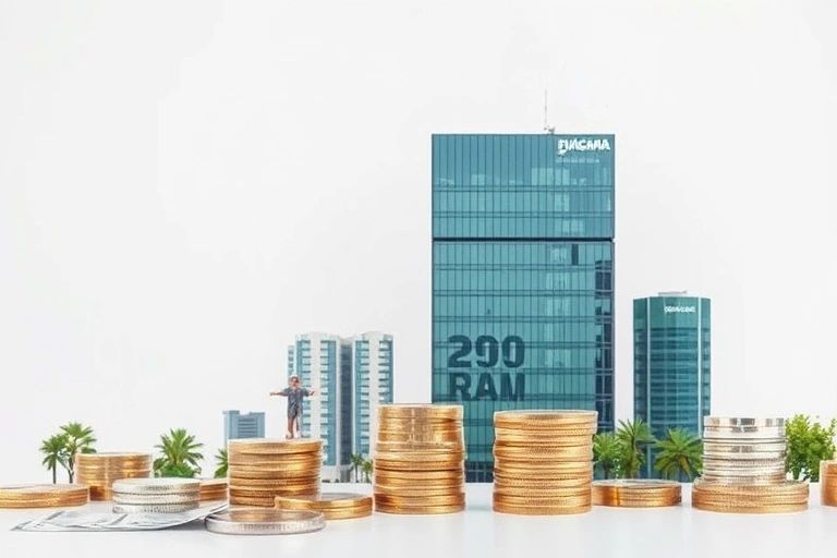Conceitos visuais relacionados a viagens e finanças