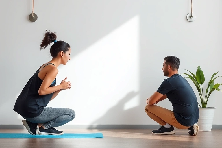 Conceitos visuais relacionados a exercícios físicos