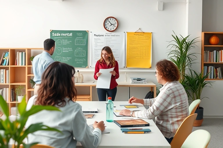 Conceitos visuais relacionados a organização no trabalho