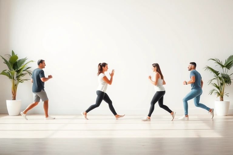 Conceitos visuais relacionados a exercícios físicos